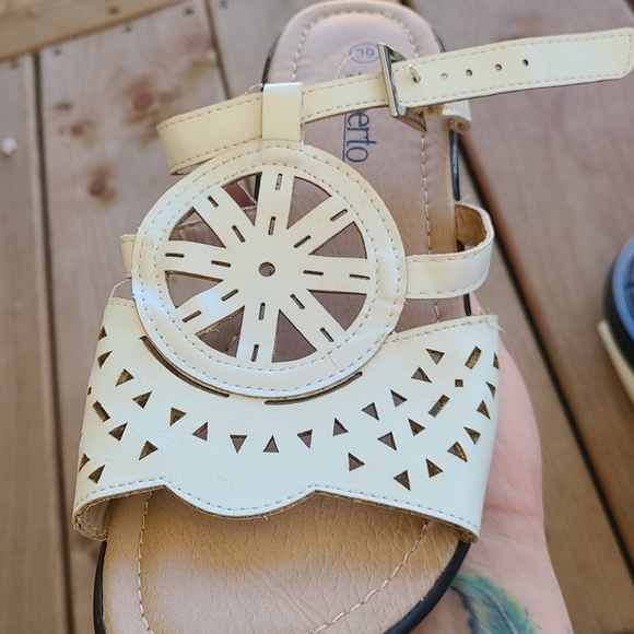 Vintage Alberto boho heeled sandals - Picture 9 of 10